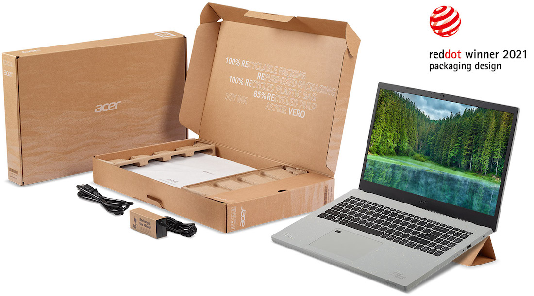 Acer представила экологичный ноутбук Aspire Vero